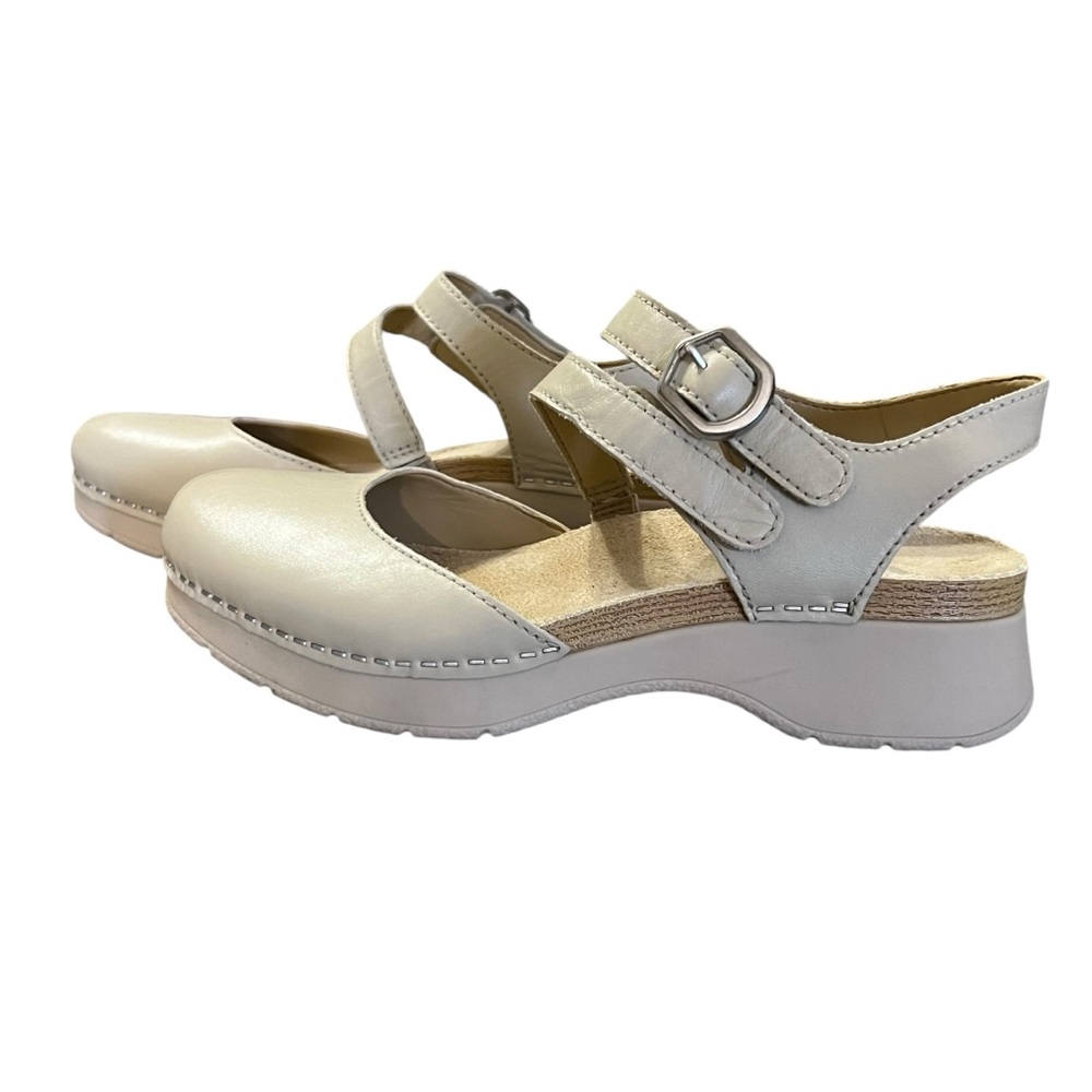 Dansko Womens Slip On Rissa Closed Toe Shoe In Ivory 37 (6.5-7) - Picture 7 of 14